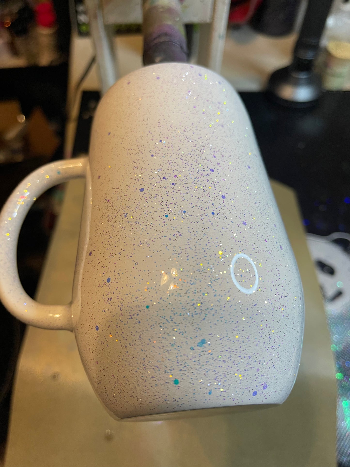 16oz White Stemmy Coffee Cup